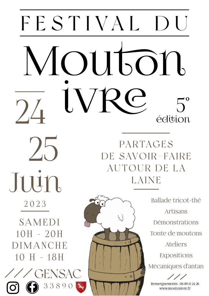 affiche festival du mouton ivre 5° édition 2023